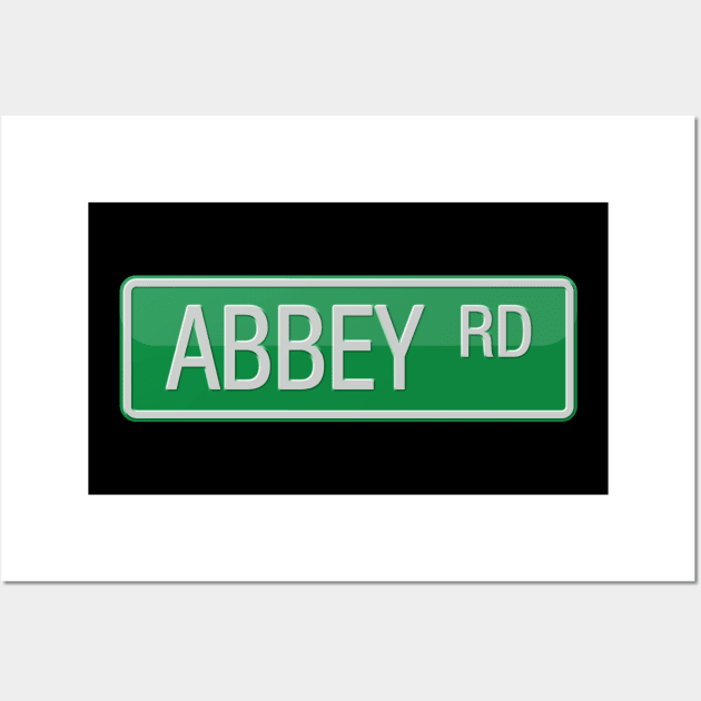 Abbey Road Street Sign Wall Art by reapolo